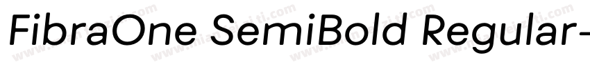 FibraOne SemiBold Regular字体转换